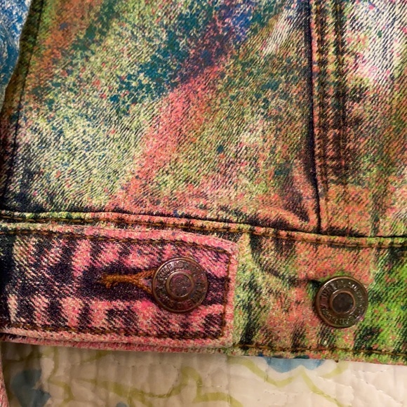 Girls Colorful Jean Jacket Size L Thread and Supply Brand 😊 - Picture 12 of 12